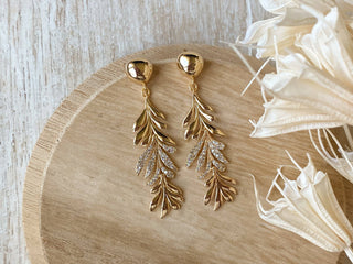 Agaveh Girl Golden Fern Earring