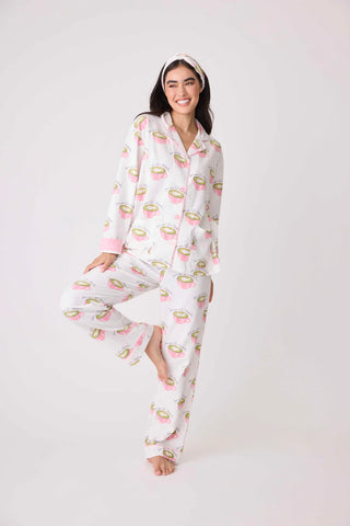 PJ Salvage Flannel PJ Set: Love U So Matcha!