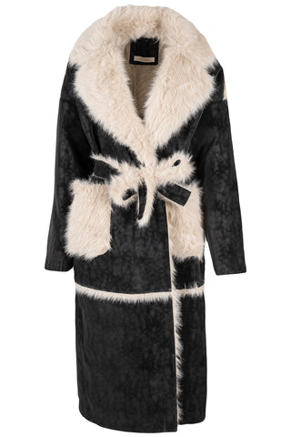 Astrid Faux Fur Trench Coat