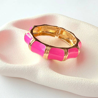 Pink Hinged Bangle