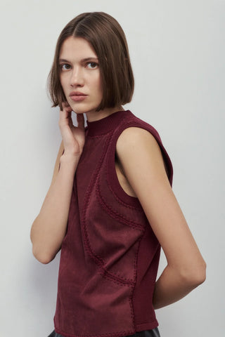 Melissa Nepton Solana "Suede" Top
