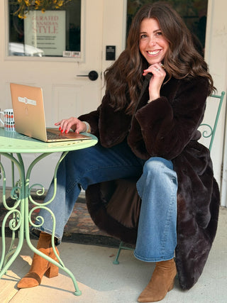 Lyla + Luxe Kate Full Length Faux Fur Coat