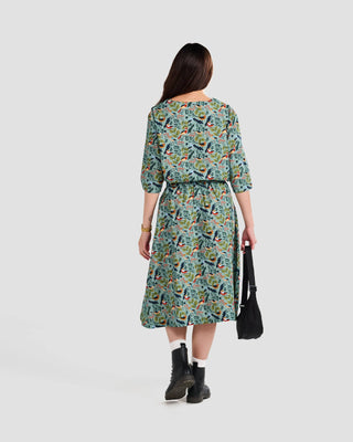 Poplin & Co Winter 3/4 Sleeve Birds Blouse
