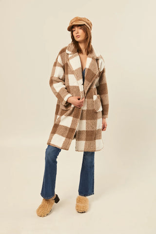 Hilary MacMillan Fluffy Blanket Coat