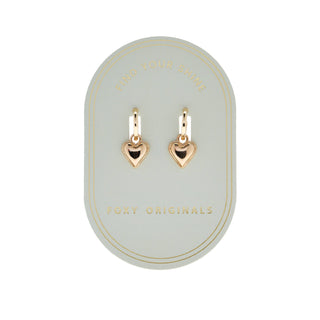 Foxy Originals Gold Sweetheart Hoops