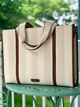 Lambert Erica Tote in Hazelnut Stripe