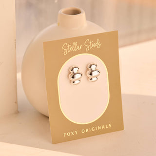 Foxy Originals Chelsea Stud Earrings (Gold or Silver)