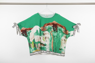 Take me to Italy Green Amalfi Tie Sleeve Top