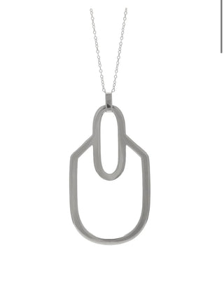 Sarah Mulder Miranda Necklace in Rhodium