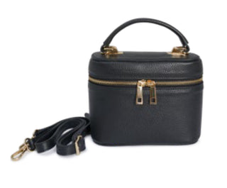 Astrid Cosmo Leather Bag in Black