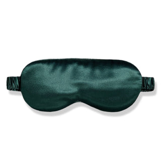 Honeylux Organic Silk Sleep Mask in Pine Green