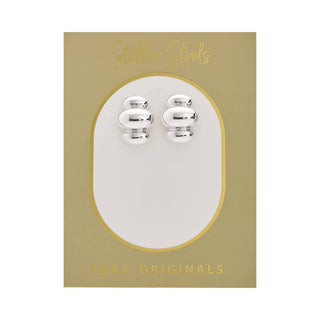 Foxy Originals Chelsea Stud Earrings (Gold or Silver)