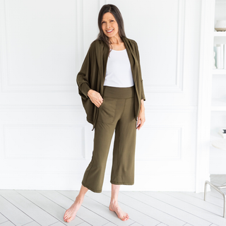 Terrera Jaime Bamboo Hoodie in Olive