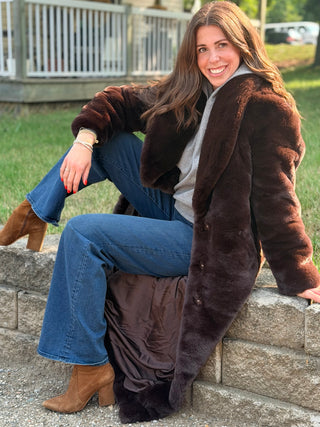 Lyla + Luxe Kate Full Length Faux Fur Coat