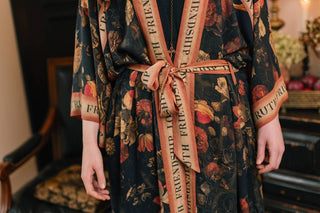 Market of Stars Heart of Gold Opera Duster Kimono Robe