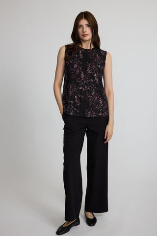 Pistache Ponte Pull-On Wide Crop Trouser