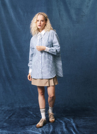 FRNCH Angelo Button Down Shirt with Bow