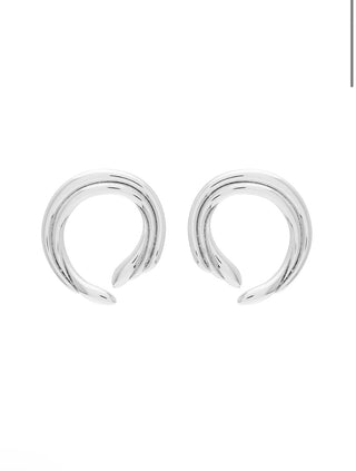 Sarah Mulder Hiatus Earrings in Rhodium