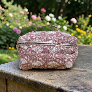 Aarkiti Vanity Pouch in Blush Floral