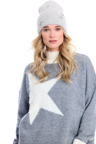 Furlux Fuzzy Star Grey Pullover