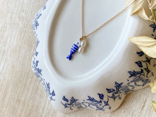 Agaveh Girl Mini Sardine Pendant Necklace (3 colours)