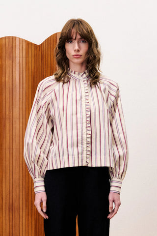 FRNCH Molly Striped Blouse
