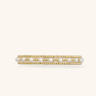 Victoria Emerson Gold & Pearl Arm Stack