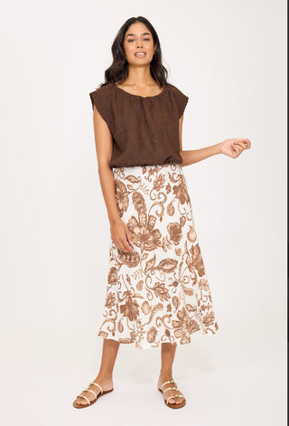 Pistache Cropped Elastic Bottom Top