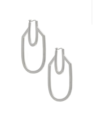 Sarah Mulder Miranda Earrings in Rhodium