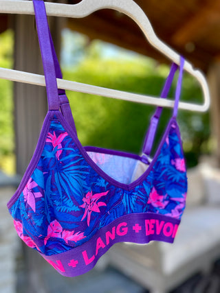 Devon + Lang Bria Bralette in Bromeliad Ultraviolet