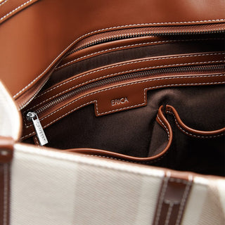 Lambert Erica Tote in Hazelnut Stripe
