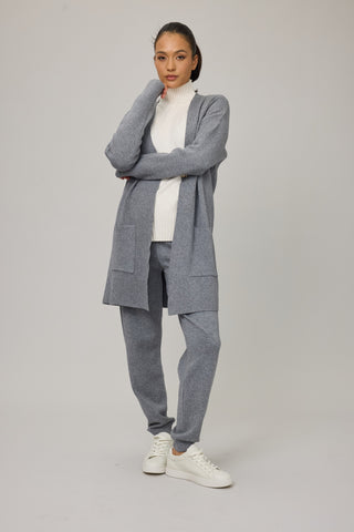 Pistache Denim Blue Knit Jogger