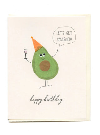 "Let's Get Smashed! Happy Birthday!" Handmade Card