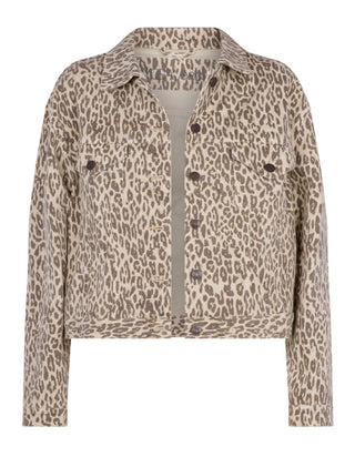 Yoga Denim Scarlett Leopard Jacket