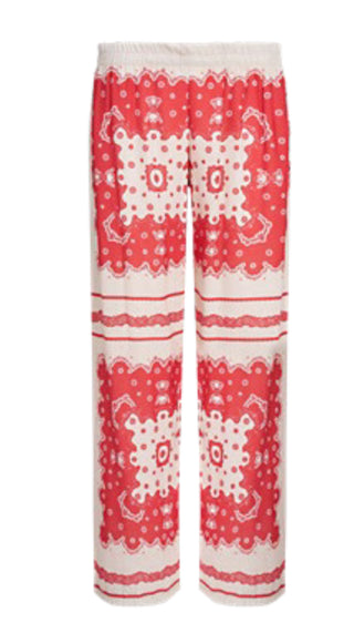 Astrid Red Scarf Yacht Pant