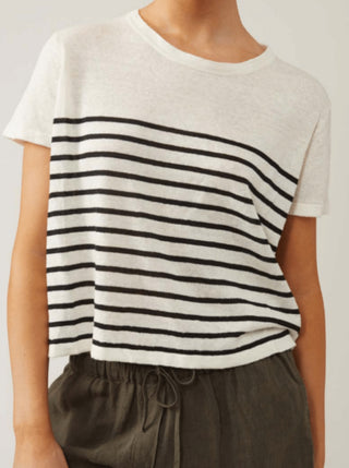 Naïf Noella Tee-style Linen Knit Pullover