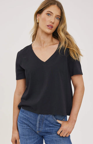 Gentle Fawn Lucy Cotton Tee in Black