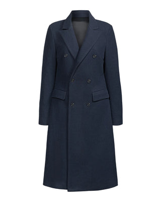 Hilary MacMillan Navy Peacoat with Scarf