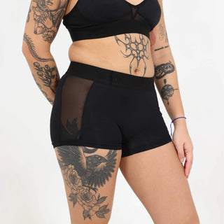 Devon + Lang Bria Boyshort in Black