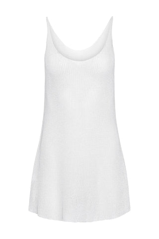 Hilary MacMillan Loose Knit Tank in White