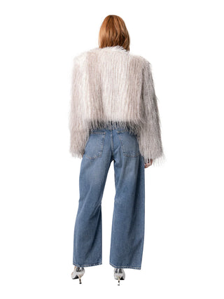 Freed The Anna Coat in Cream Ostrich