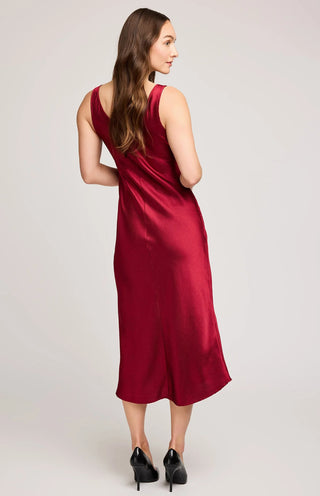 Gentle Fawn Astra Dress in Crimson
