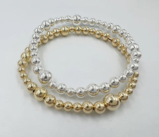 Saskia deVries 14kt Gold Filled Mixed Ball Bracelet