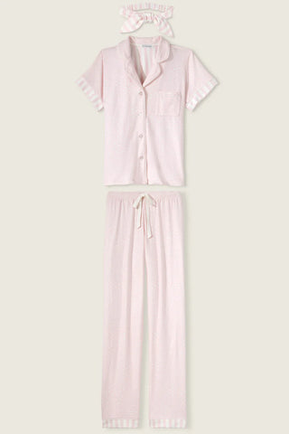 PJ Salvage Light Pink Leopard PJ Set