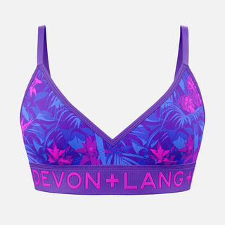 Devon + Lang Bria Bralette in Bromeliad Ultraviolet