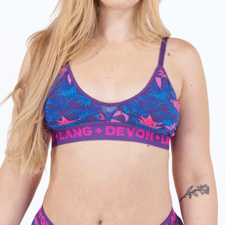 Devon + Lang Bria Bralette in Bromeliad Ultraviolet