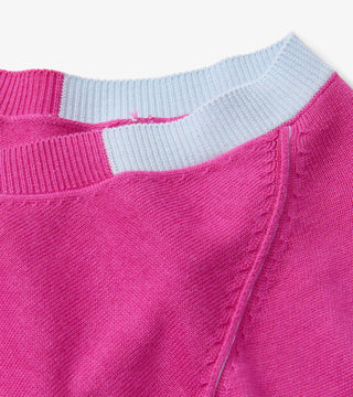 Hatley Cary Pink Lagoon V-neck Sweater