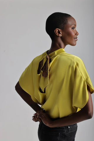 Lele de Baltzac Sistina Top in Chartreuse