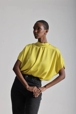 Lele de Baltzac Sistina Top in Chartreuse