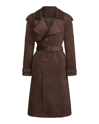 Hilary MacMillan Brown Suede Trench